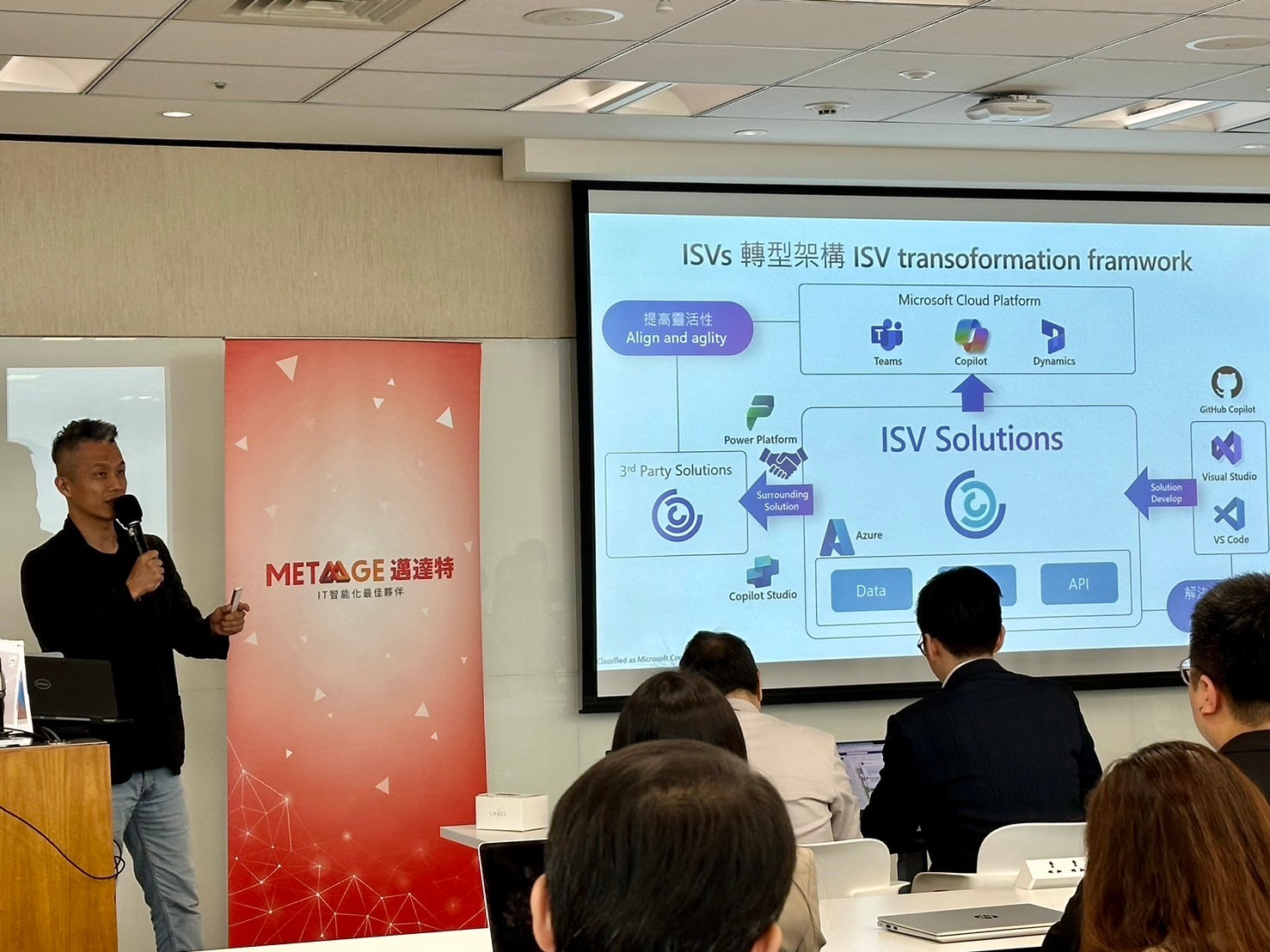 台灣微軟合作夥伴解決方案架構師 詹秉育 分享ISV產品轉型架構
