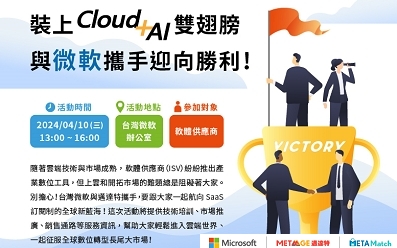 Microsoft × METAMatch：裝上 Cloud + AI 雙翅膀，與微軟攜手迎向勝利！