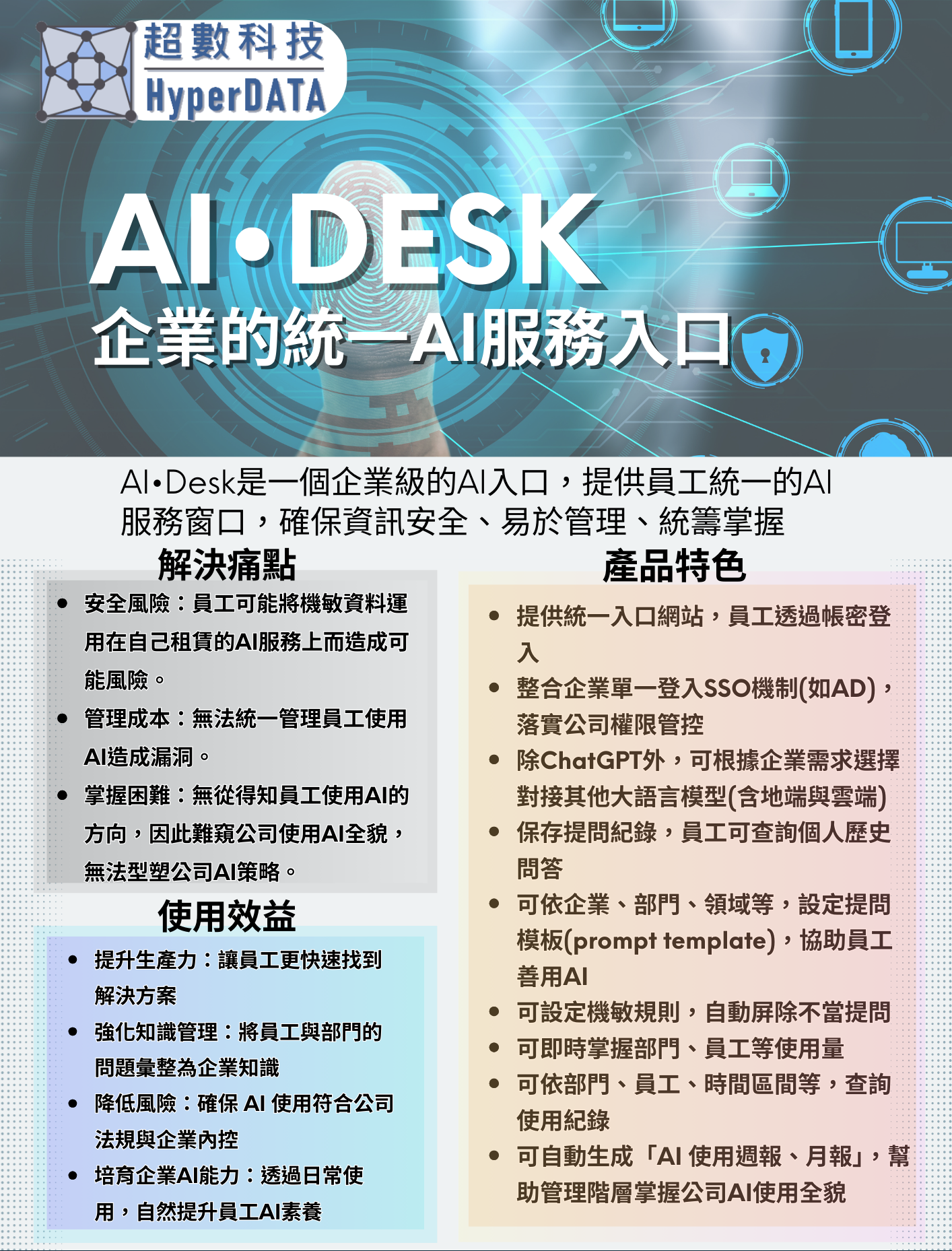 企業資訊AI入口網站 - AI•DESK+Diary 智慧日誌 企業資訊AI入口網站 - AI•DESK+Diary 智慧日誌